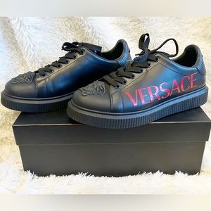 Versace black medusa logo men sneakers size 41 - 8